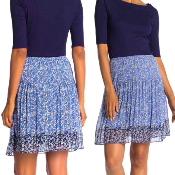 Max Studio Dresses & Skirts - Max Studio Gathered Waist Floral Print Skirt, SZ M